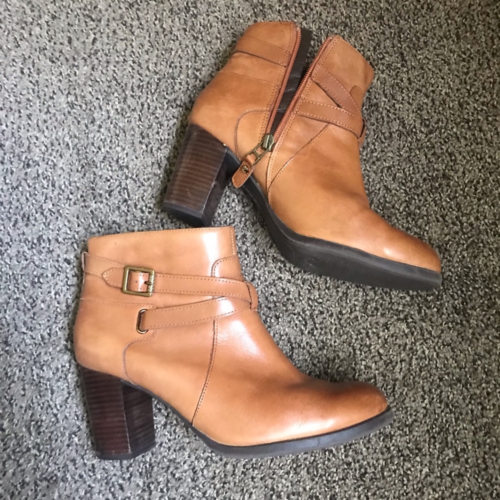 Sperry cognac booties ✨ high quality leather! ✨